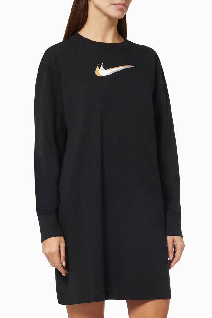 

Sportswear Double Swoosh Dress in Jersey, Black