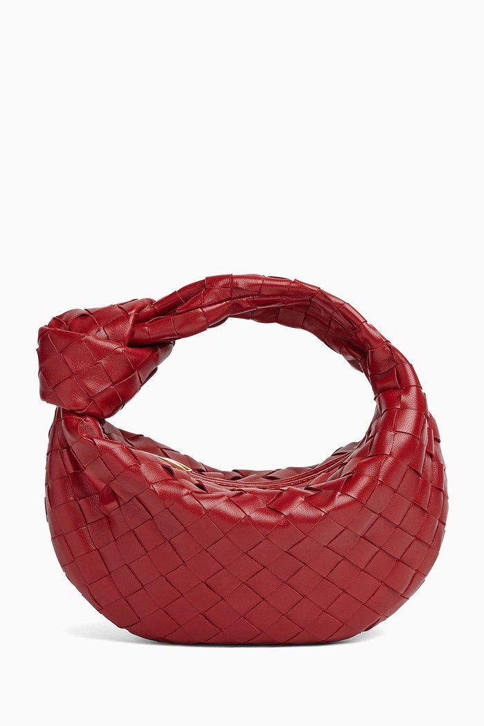 

Mini Jodie Bag in Intrecciato Nappa, Red