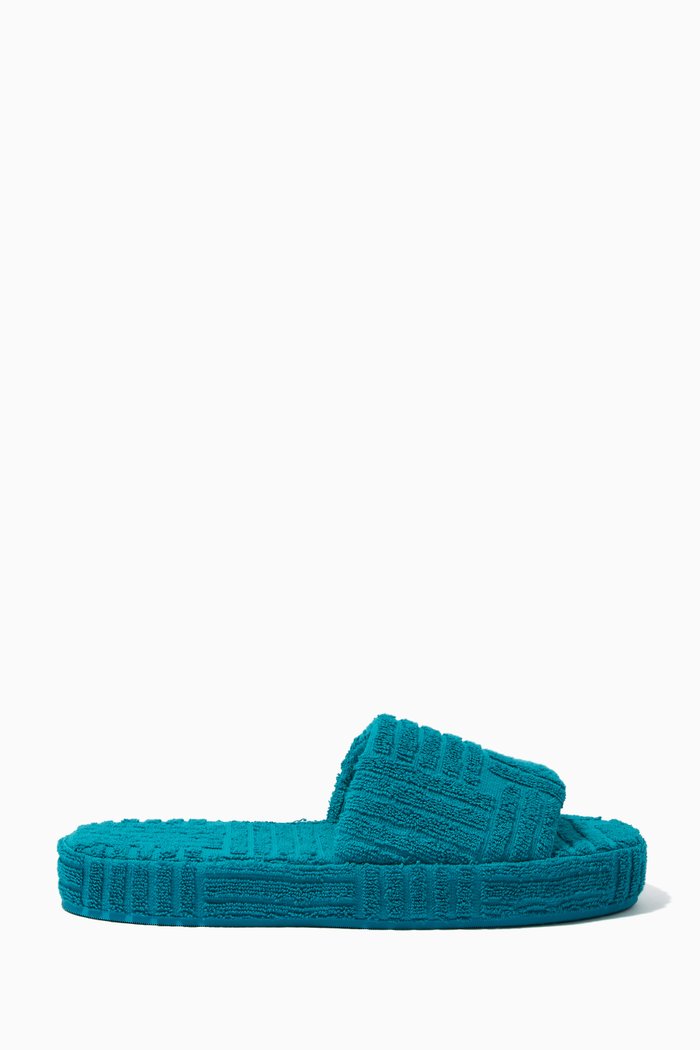 

Resort Sponge Slides in Cotton, Blue