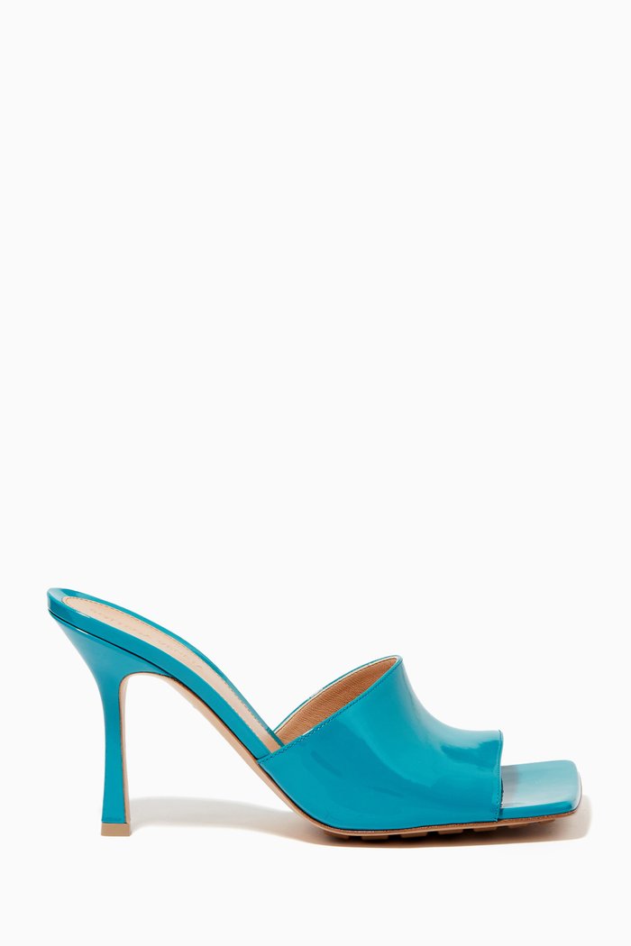 

Stretch Mule Sandals in Nappa, Blue