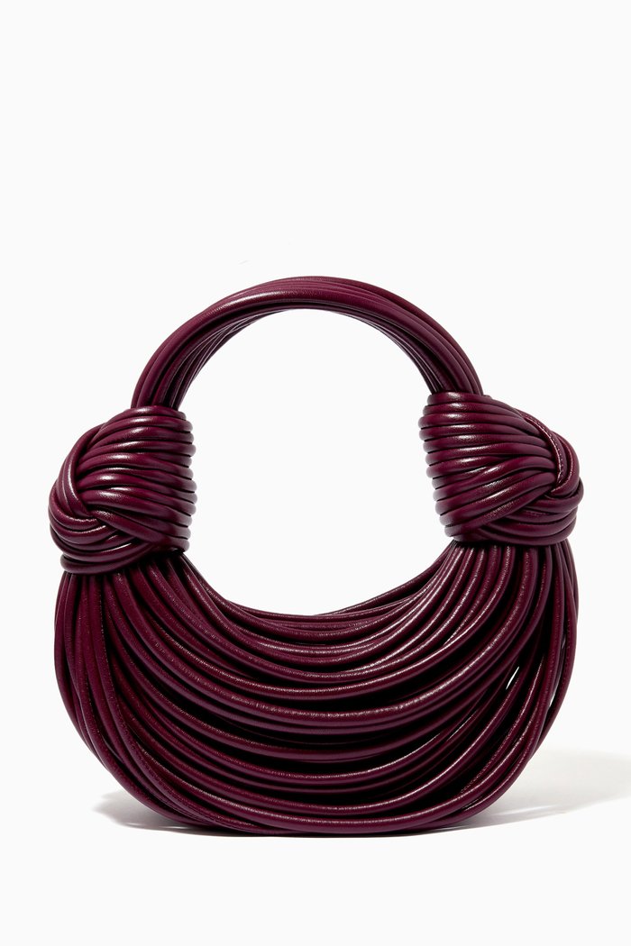 Double Knot Bag in Tubular Nappa, Purple