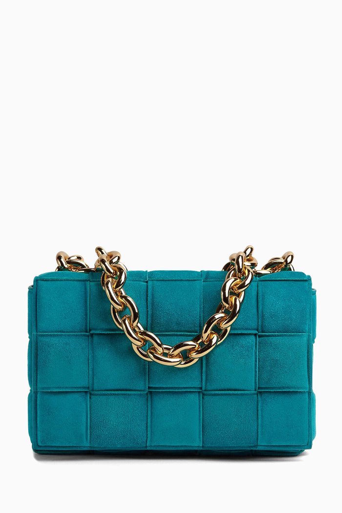 

The Chain Cassette in Suede Nappa, Blue