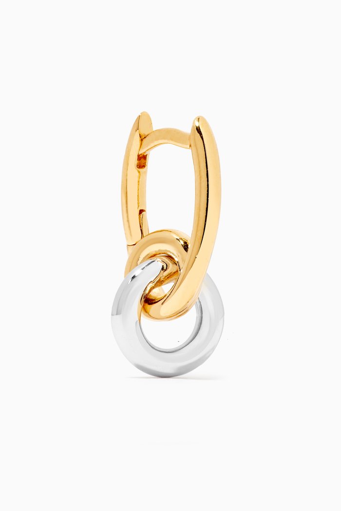 

Loop Drop Single Huggie in Yellow Gold Vermeil & Sterling Silver