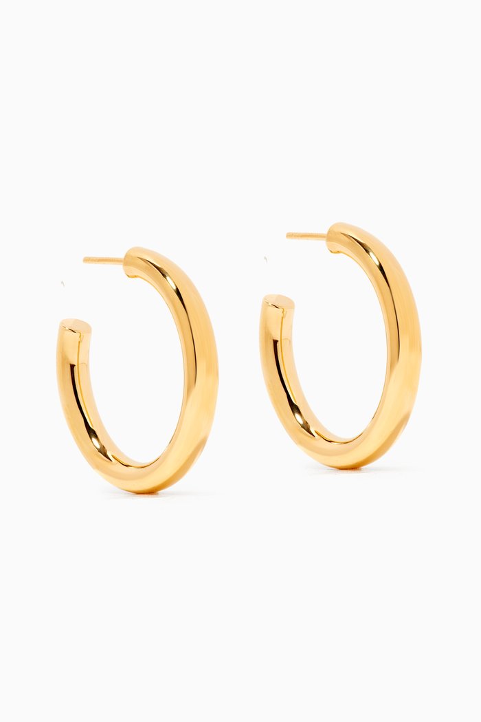 

Chunky Hoops in Yellow Gold Vermeil