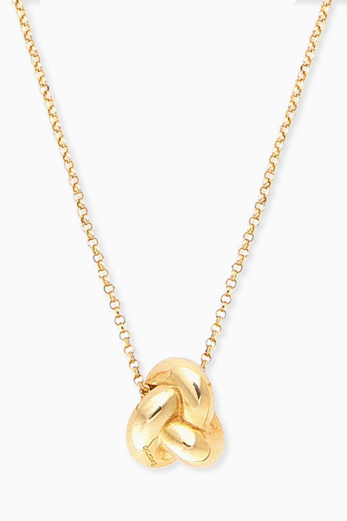 

Knot Necklace in Yellow Gold Vermeil