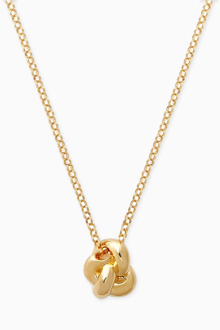

Long Knot Necklace in Yellow Gold Vermeil