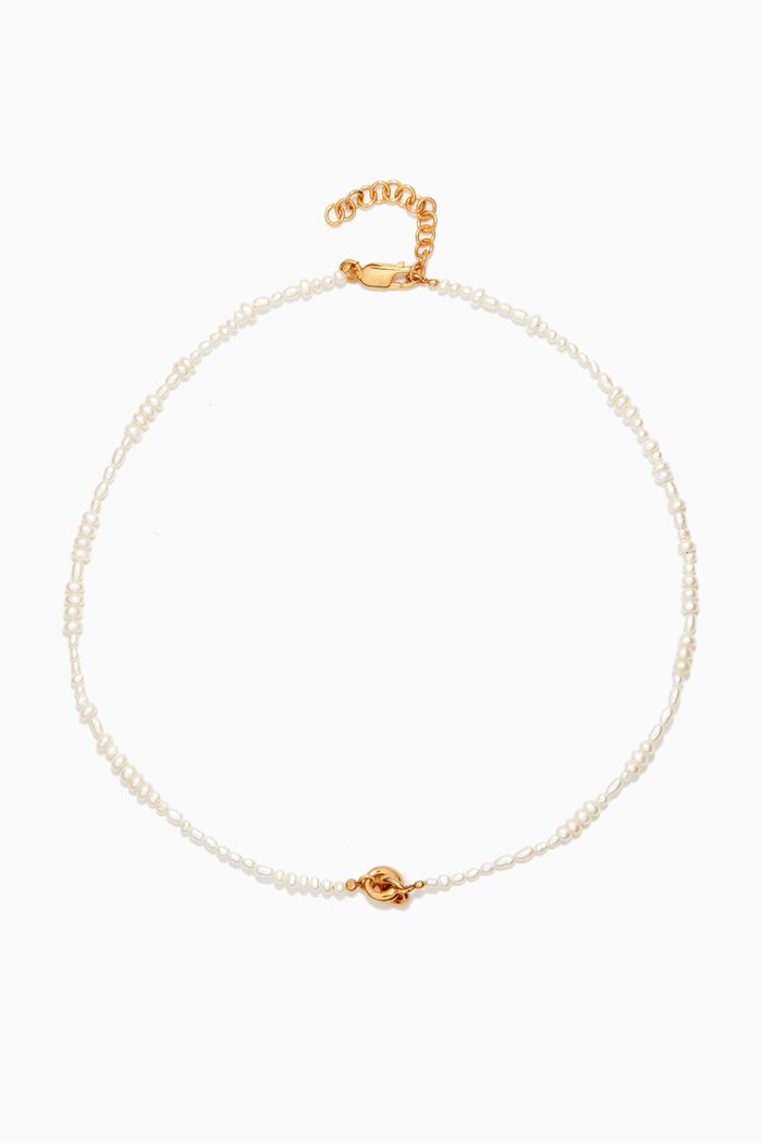 

Pearl Link Up Chain in Yellow Gold Vermeil