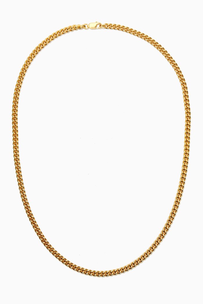 Chunky Oval Link Chain in Yellow Gold Vermeil