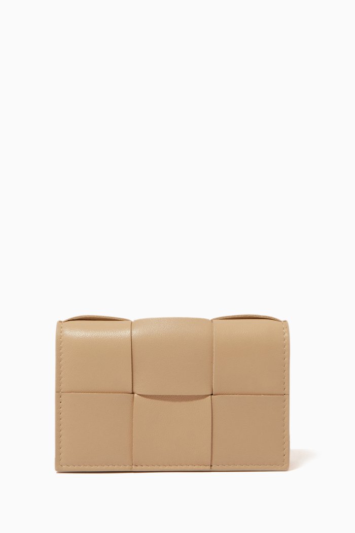 

Card Case in Intrecciato Nappa, Neutral