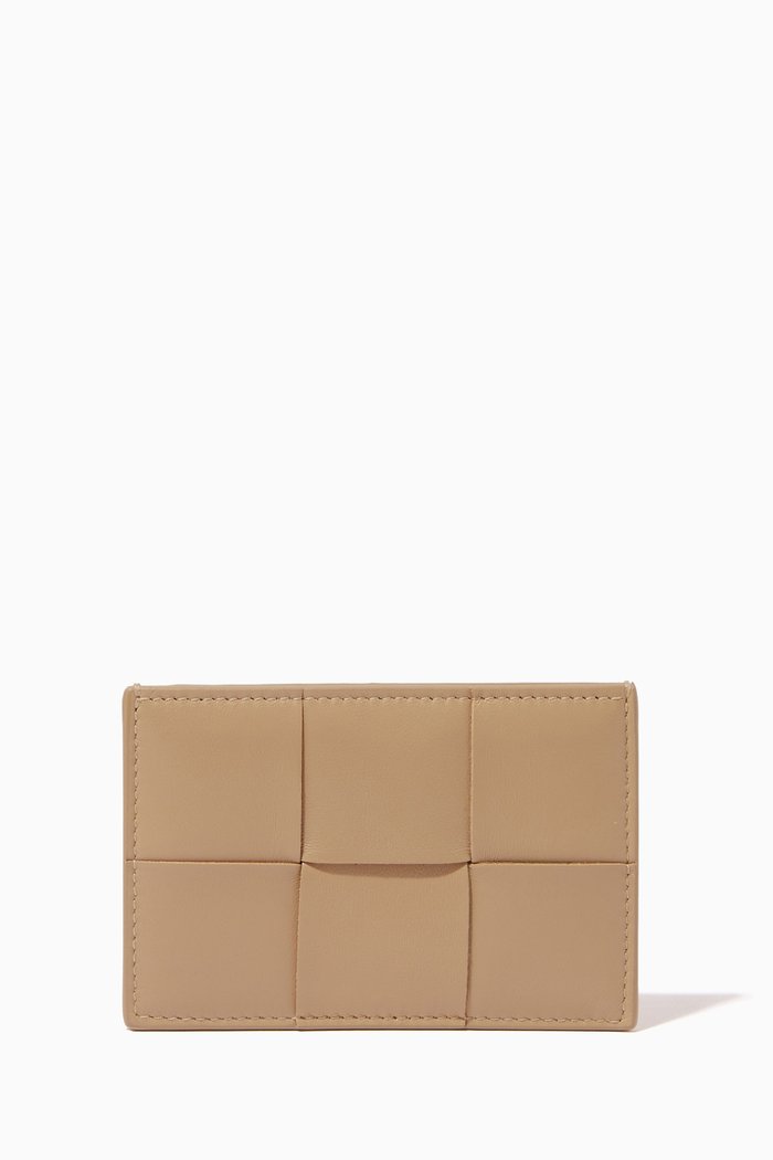 

Card Case in Intrecciato Nappa, Neutral