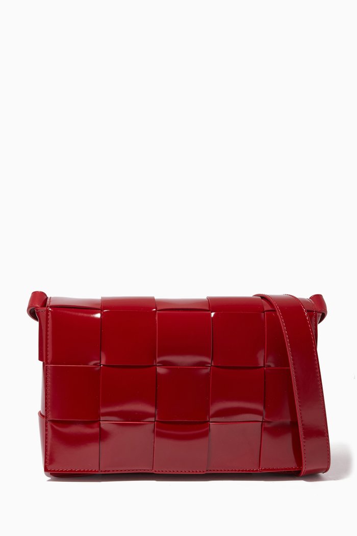 

Cassette Bag in Patent Nappa, Red