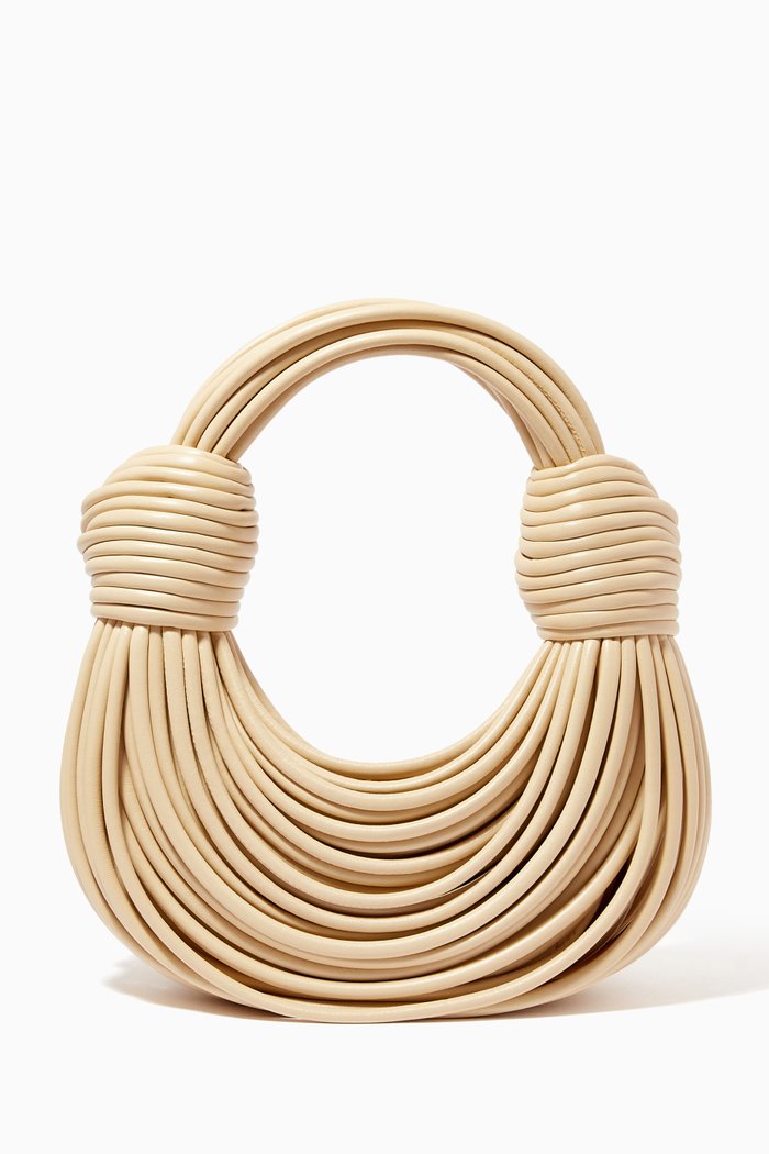

Double Knot Bag in Tubular Nappa, Neutral