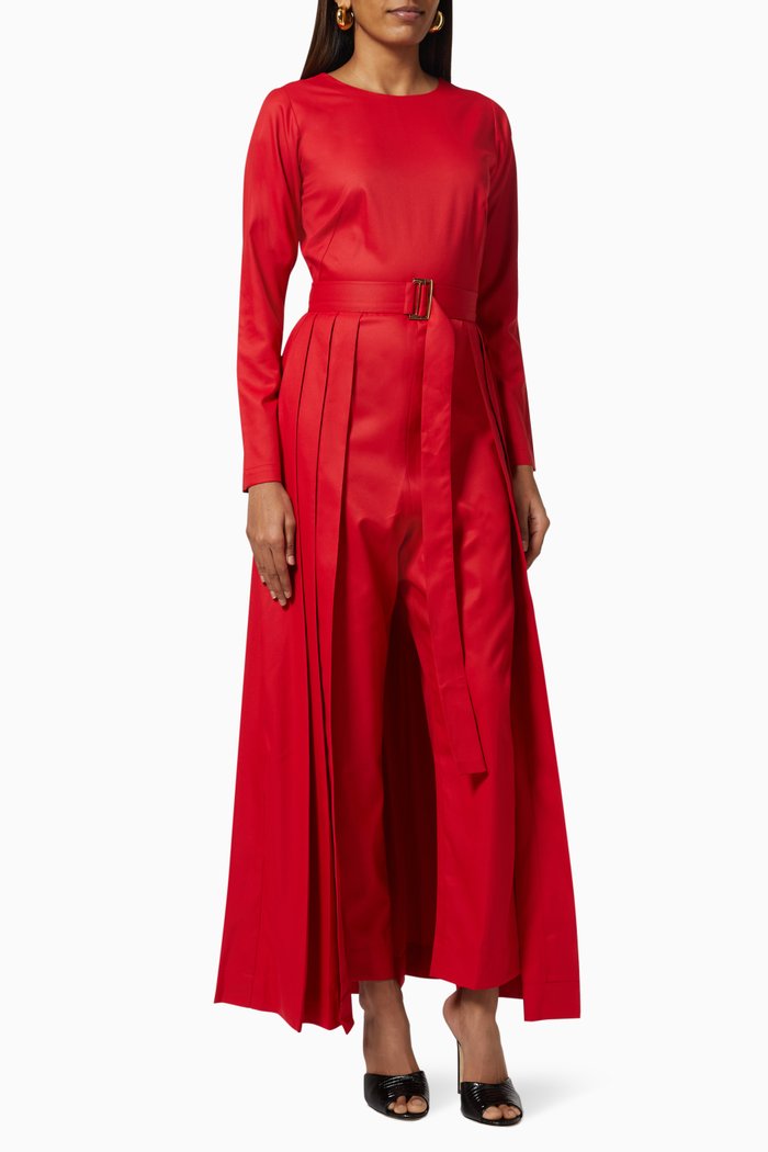 

Hera Jumpsuit in Terry Rayon, Red