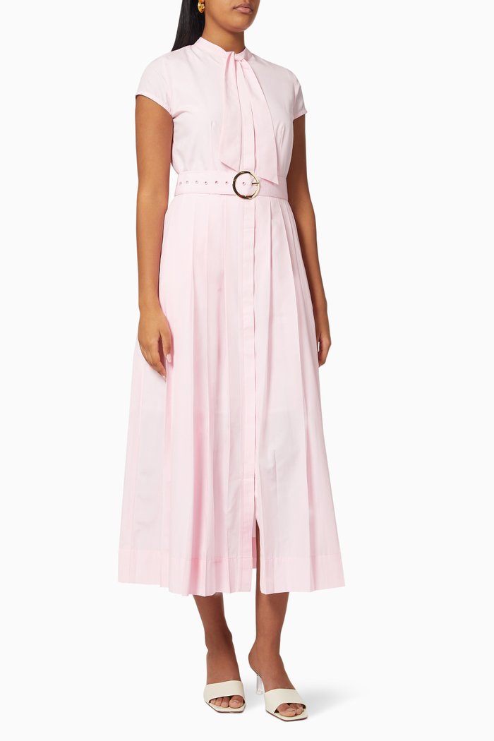 

Doris Shirt Dress in Cotton Blend, Pink