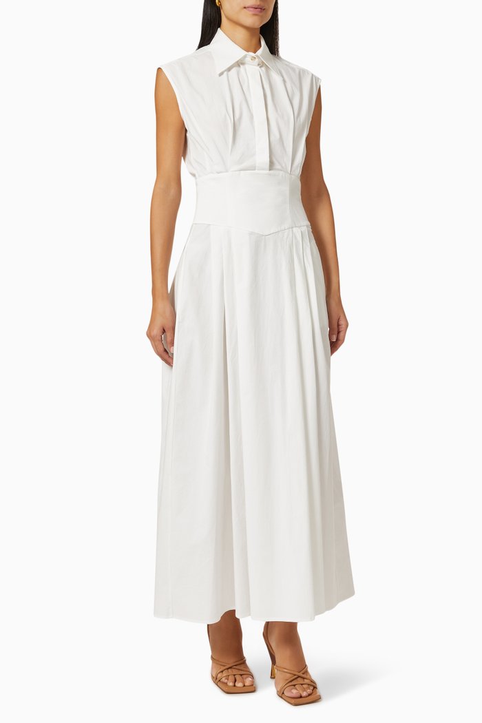 

Noor Dress in Cotton, White