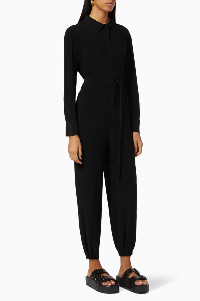 NK Shirt Jog Jumpsuit, Black
