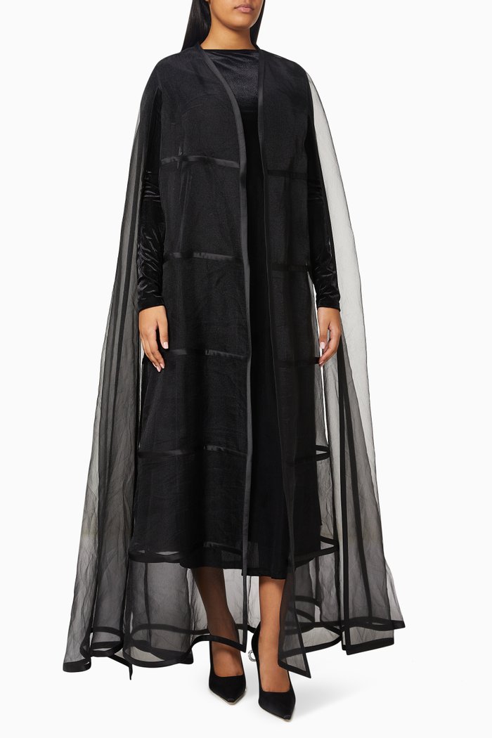 Valentina Abaya in Organza, Black