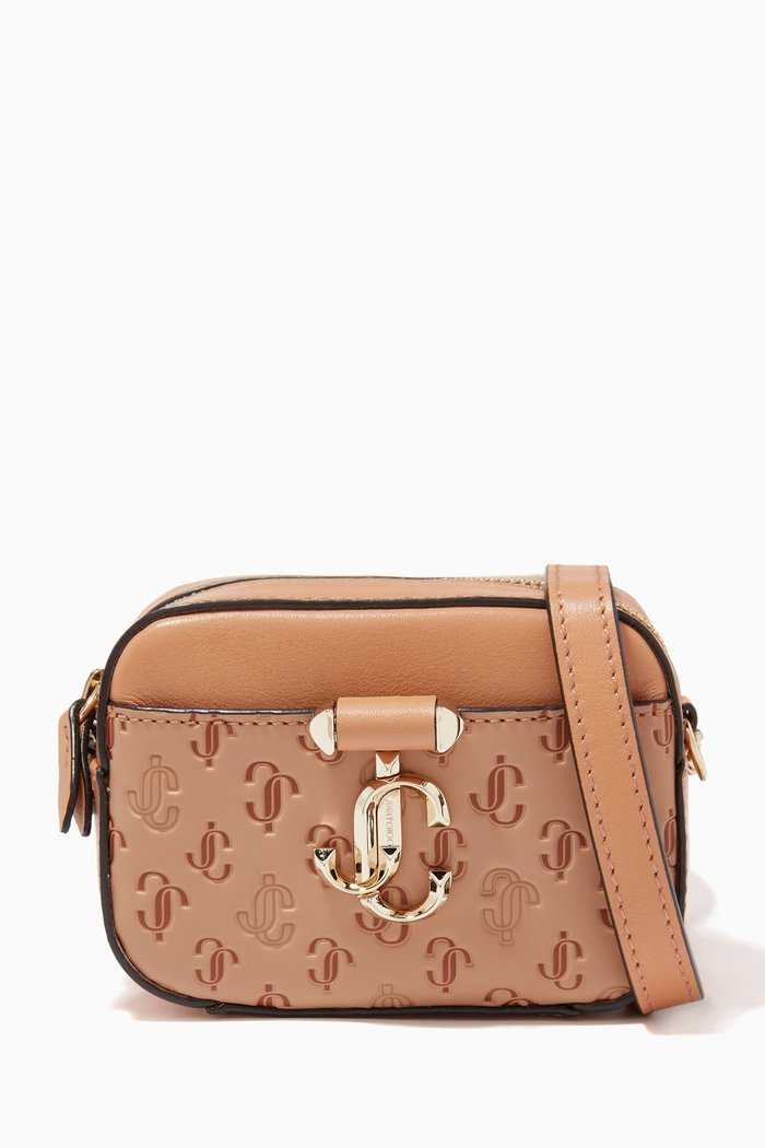 

Micro Hale Crossbody Bag in JC Leather, Brown