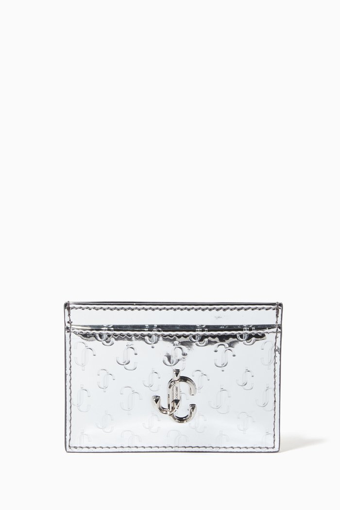 

Umika Card Holder in JC Mirror Leather, Silver