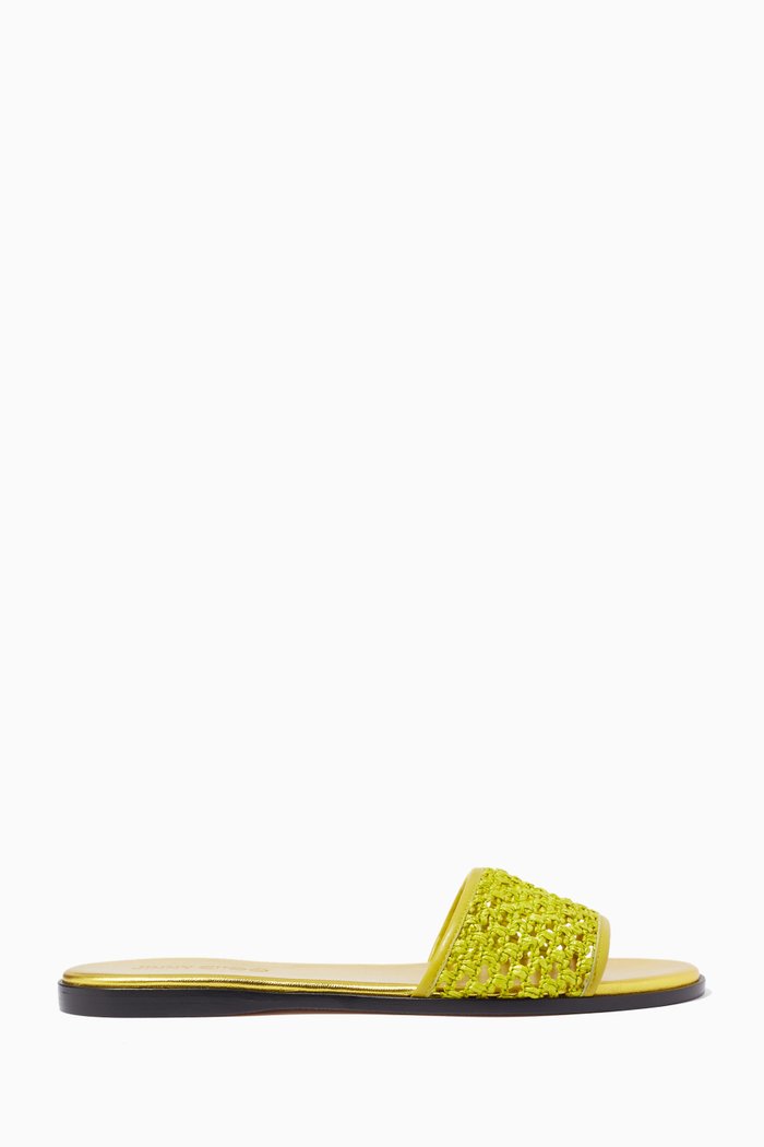 

Minea Flats in Raffia, Green