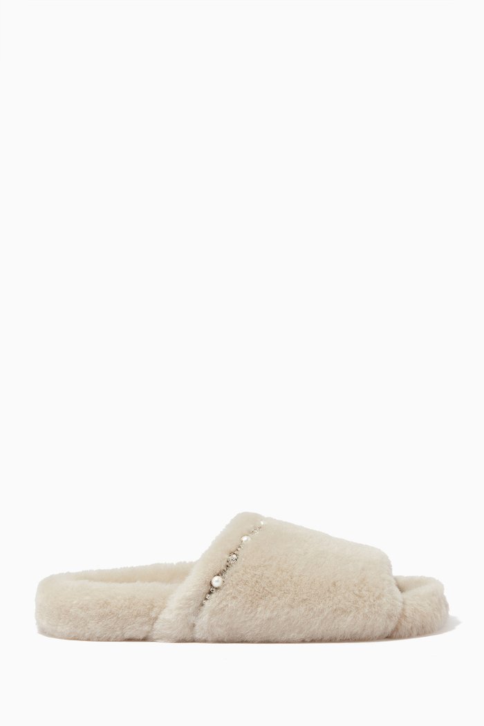 

Acinda Flats in Shearling, Brown
