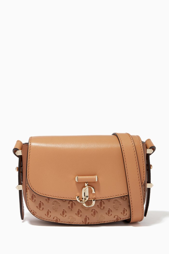 Varenne Satchel Bag in JC Leather, Brown