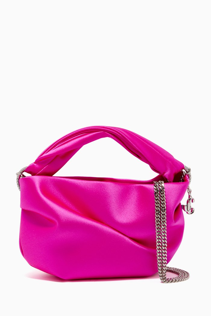 

Bonny Tote Bag in Satin, Pink