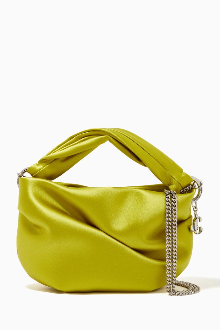 

Bonny Tote Bag in Silk Blend, Green