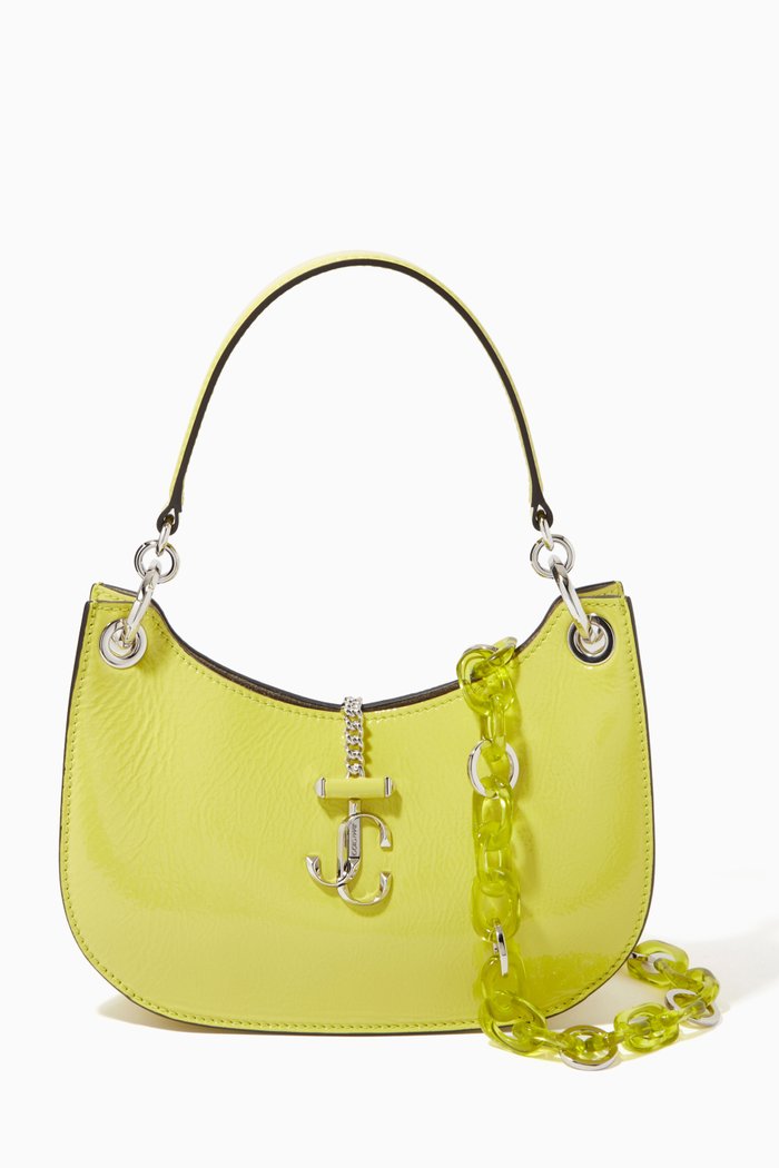 

Varenne Hobo/S Handbag in Patent Leather, Green