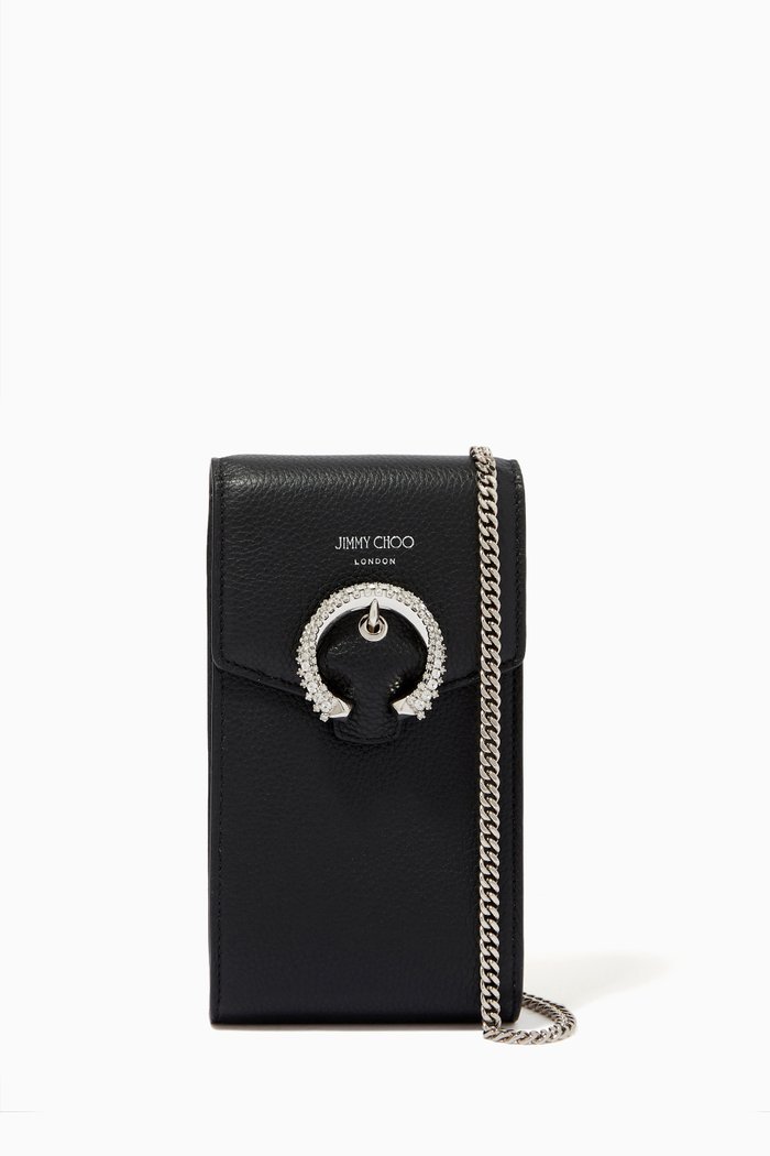 

Madeline Phone Case in Leather, Black