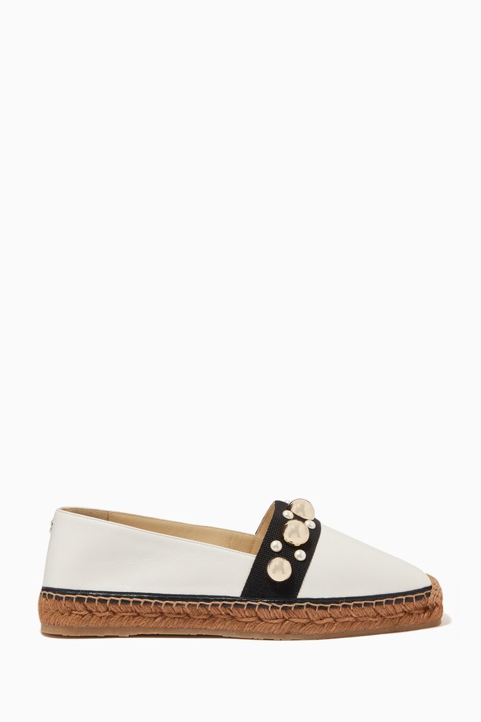 

Dru Espadrilles in Linen Canvas, White