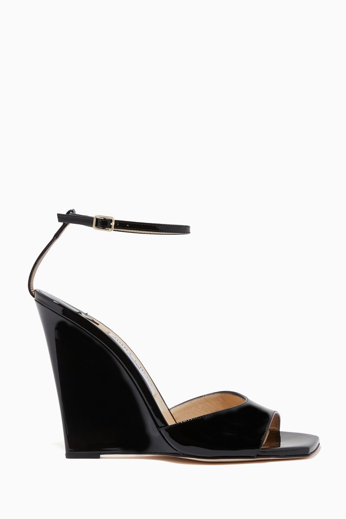 

Brien 110 Wedges in Patent Leather, Black