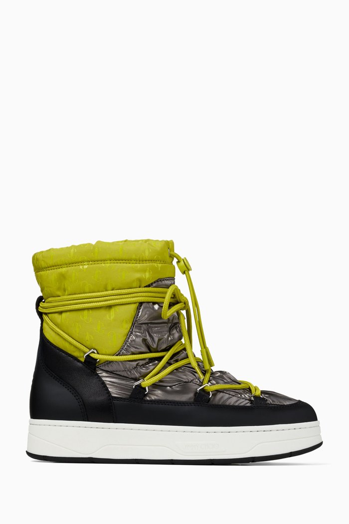 

Wanaka Ski Boots in JC Nylon & Leather, Green