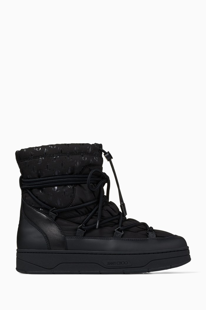 

Wanaka Ski Boots in JC Nylon & Leather, Black