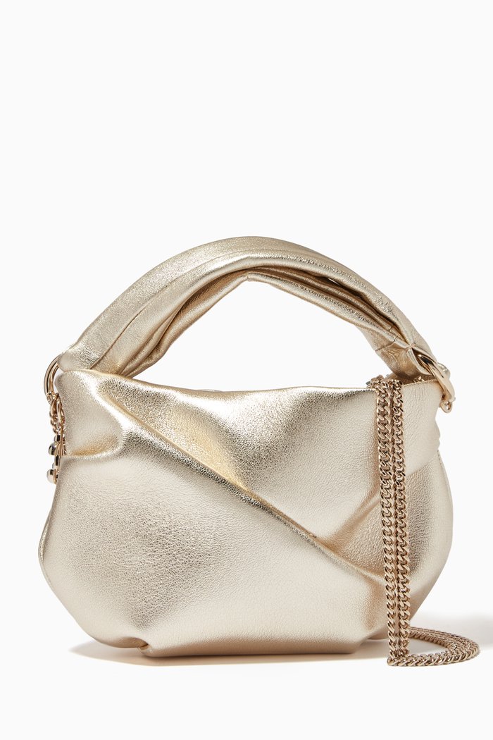 

Bonny Tote Bag in Metallic Leather, Silver