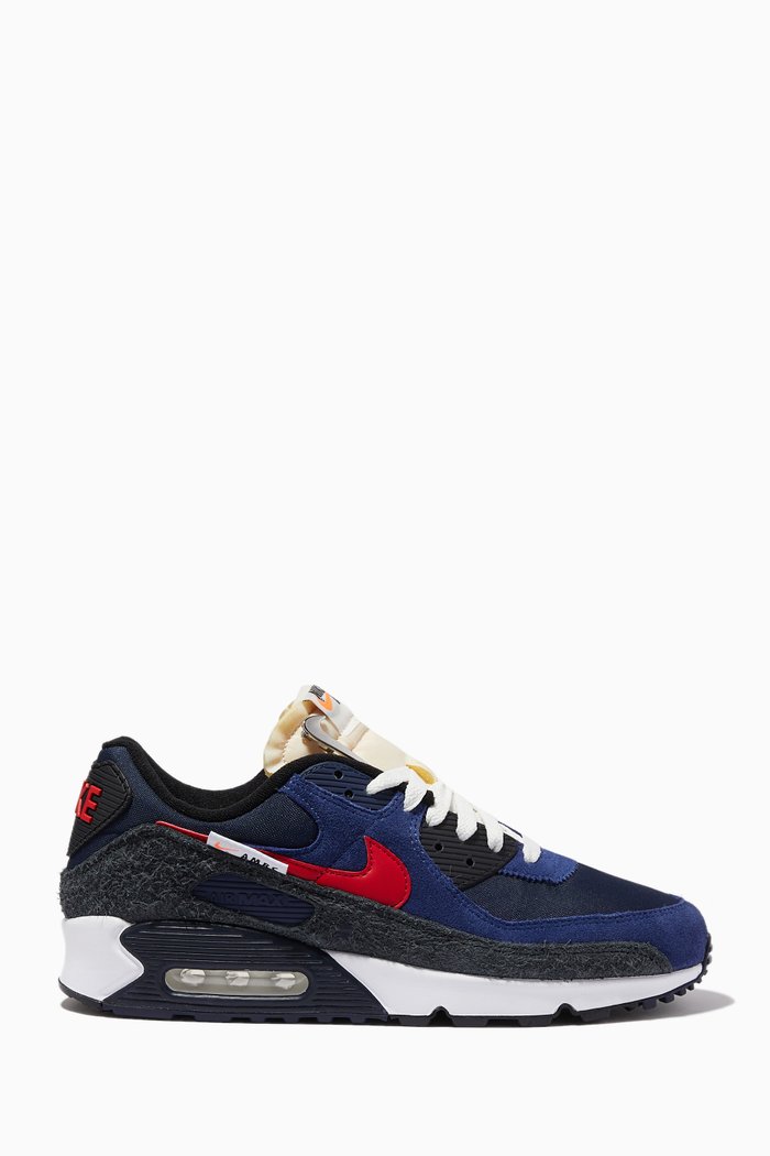 

Air Max 90 SE Sneakers in Suede, Blue