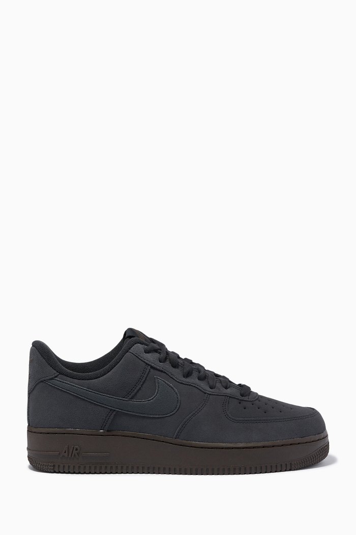 Air Force 1 Sneakers in Leather, Black