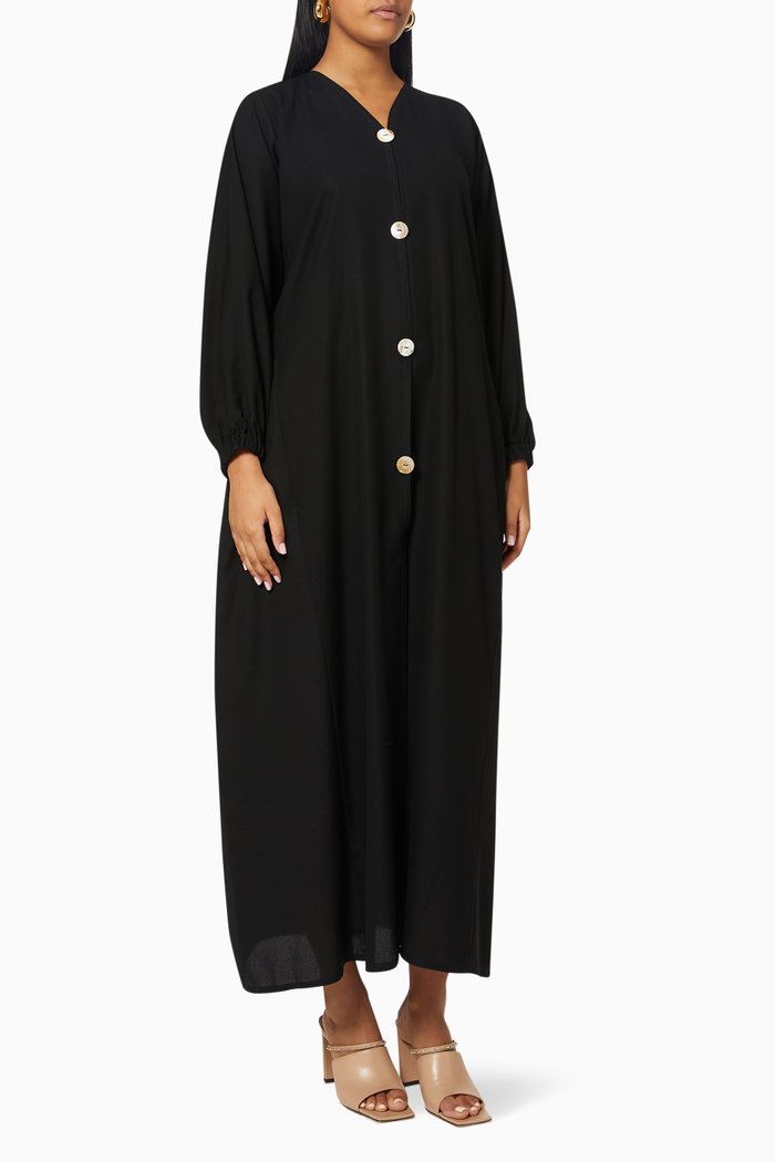 

Bomber Style Abaya, Black