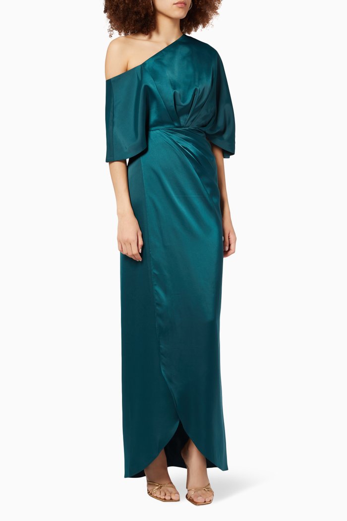 

Rosalie Gown in Satin, Green