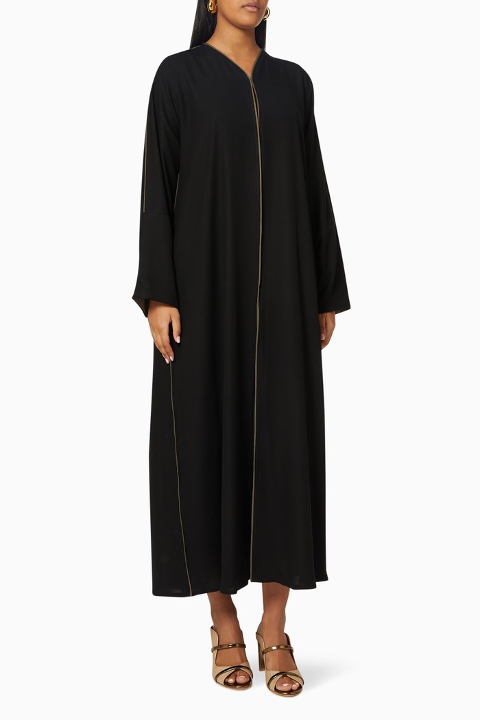 

Collared Abaya, Black