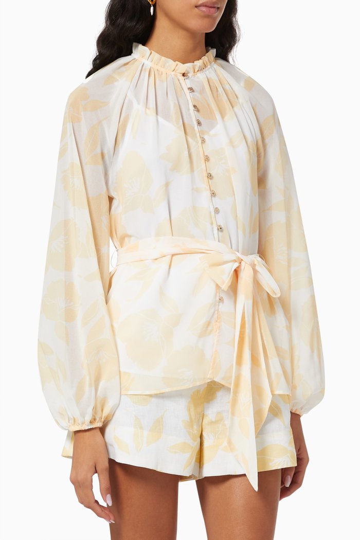 

Title Top in Georgette, Yellow