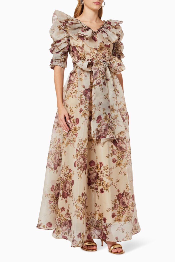 

Ruffle Belted Dress, Multicolour