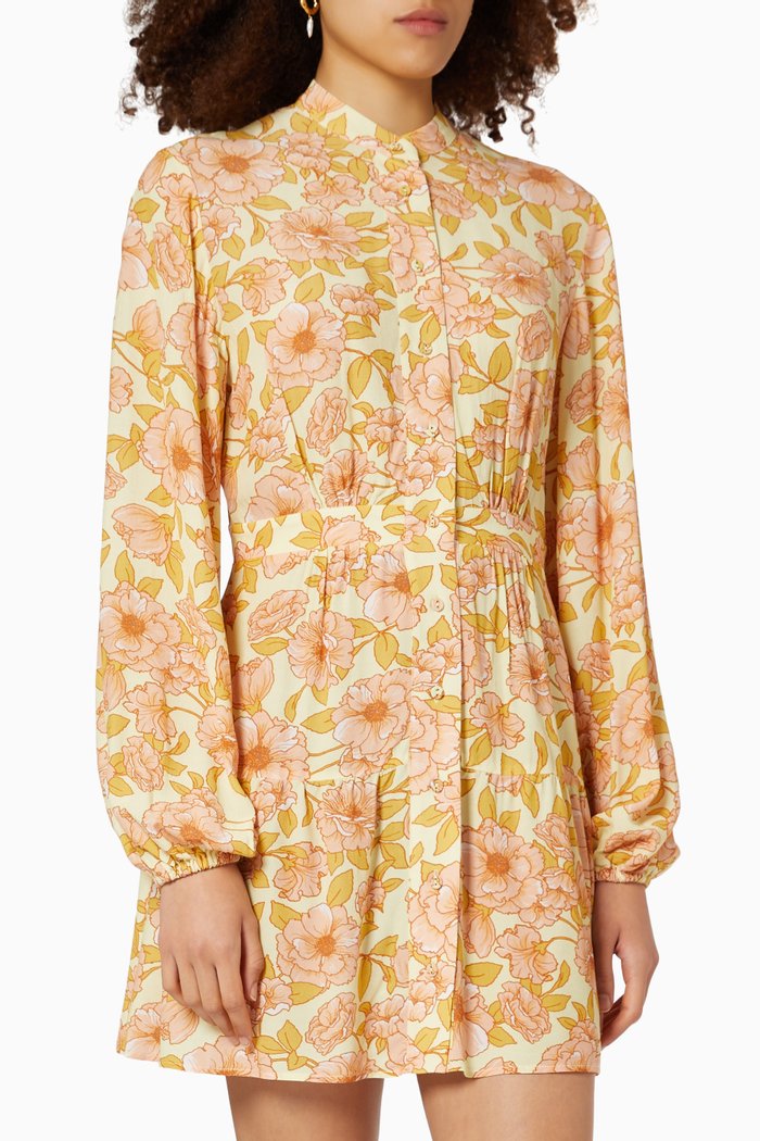 Oh Darling Shirt Dress in Viscose, Orange