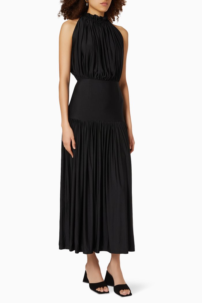 

Two's Company Dress in Slinky Jersey, Black