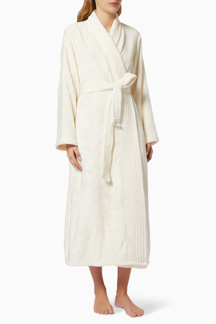 

Chalet Plush Robe in Recycled Polyester, Neutral