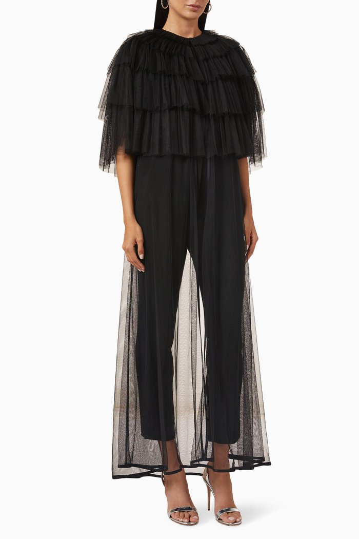 

Wedding Abaya in Tulle, Black