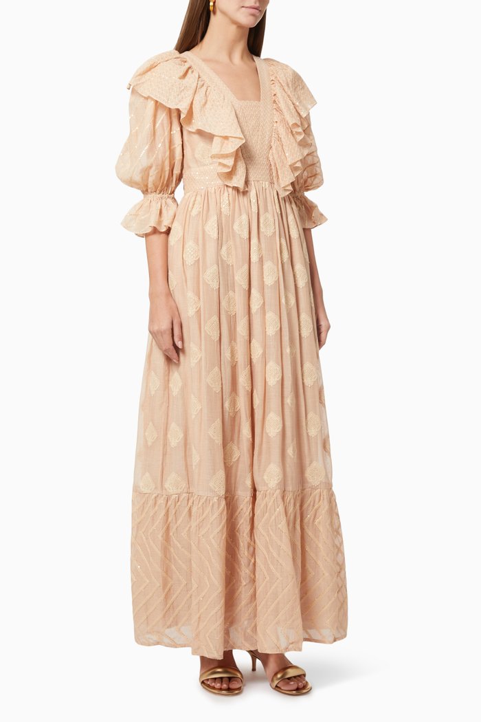 

Aida Embroidered Dress, Pink