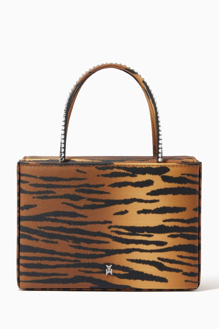 

Small Amini Gilda Tote in Satin, Brown