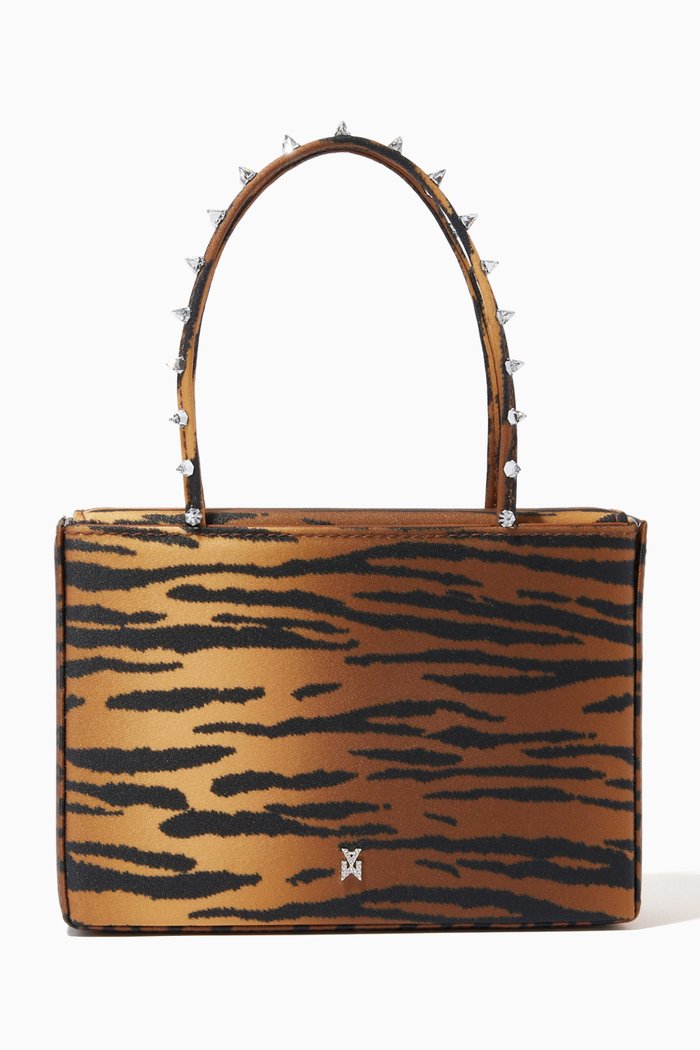 

Amini Julia Tote Bag in Satin, Brown