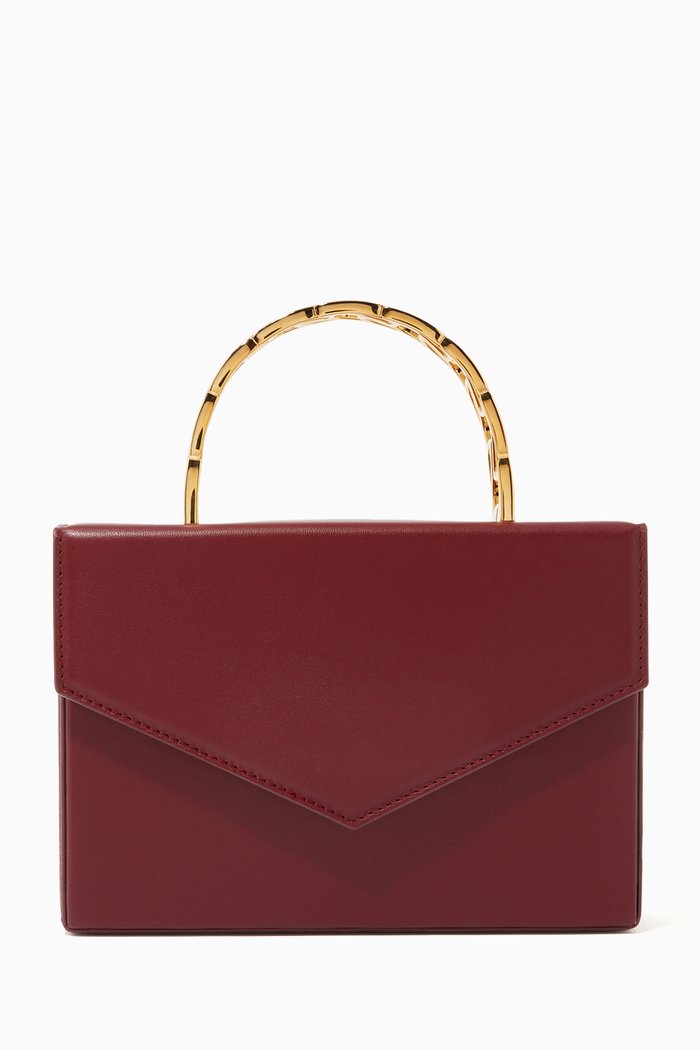 

Amini Pernille Tote Bag in Nappa, Burgundy